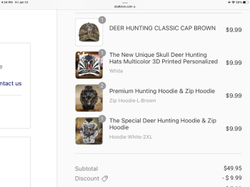 Ordered hats & jackets never got them foto #1