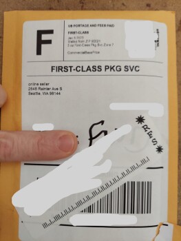 Suspicious mail photo #1