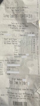 Taco Bell, Mesa Ridge Parkway, Fountain, CO, USA photo #1