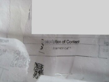 Informe de seguridad del consumidor received a harmonica received a harmonica, label underneath was from china. ordered a dog cover for... foto #3