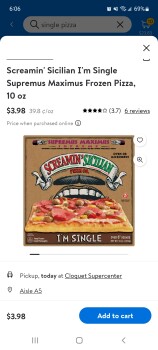 Screaming sicilian frozen pizza supreme, Walmart, MN, USA photo #1