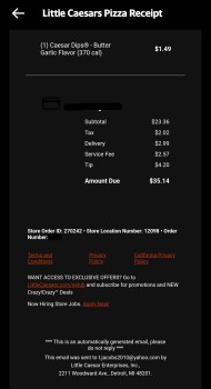 消费者评论 - 食品安全 Little Caesars Pizza, N Berwick Dr, Savannah, GA, USA Yesterday to present. My brother got sick as w... 照片 #4