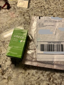 Consumer Safety Report Received a Green mask I just received a green mask stick I never ordered….from meridian will call my... photo #2