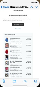 消费者安全报告 Norstrom/fingal shop Scam Bought 43.00 of clothes from what was listed as Norstrom. After purchasing... 照片 #2