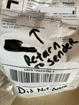 Informe de seguridad del consumidor Scam I received package from on line seller with ear muffs… don’t need them nor would I use. Did ord... foto #2