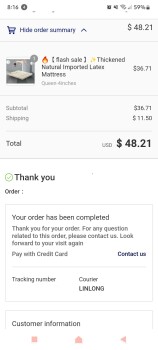 Informe de seguridad del consumidor Package in mail received from same address I clicked on a Facebook ad and purchased something from t... foto #2