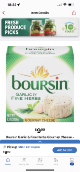 Boursin Cheese, Fred Meyer, Abbott Road, Anchorage, AK, USA photo #1