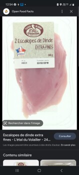 Verbraucherbewertung – Lebensmittelsicherheit Lidl, Rue du Parc, Houssen, France Après avoir consommé un haché de saumon et une escalope de dinde:... Foto #2