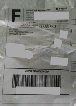 Informe de seguridad del consumidor Wrong Package Online seller
I received a package with no packing slip.  Need to return wrong size.... foto #2