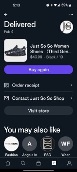 Consumer Safety Report I ordered a pair of JustSoso shoes online and received the wrong size I was asked to contact the sto... photo #1