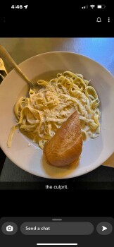 Fettuccine alfredo, Rathskeller Bistro, East Main Street, Fredericksburg, TX, USA photo #1