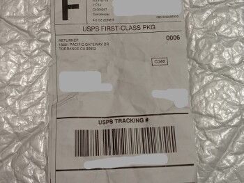 Informe de seguridad del consumidor PACKAGE RECIEVED NOT ORDERED received a package i did not order earmuffs from RETURNEP 19301 PACFIC... foto #2