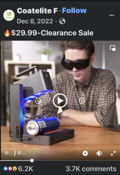 Consumer Safety Report Scam Alert I am reporting a potential fraud case.
I ordered a laser engraver online. The shipping t... photo #2