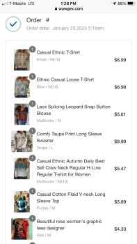 Informe de seguridad del consumidor Scammer Nords I placed an order for clothing from Nords on January 23rd. Today I got my order. The b... foto #4