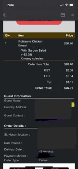 Salad, Restaurant et bar St-Hubert, Boulevard Dagenais Ouest, Laval, QC, Canada 照片 #1