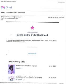 Consumer Safety Report Scam Alert Macy.s online scendot@mylauk.com via shoplineemail.com 
In this moment a have a ring fro... photo #3