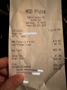 MOD Pizza, South Custer Road, McKinney, TX, USA photo #1