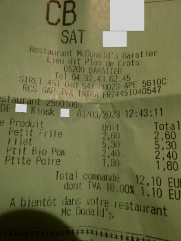 McDonald's, Chemin des Crots, Baratier, France photo #1