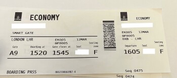 Emirates, Flight EK005 from Dubai to London photo #1