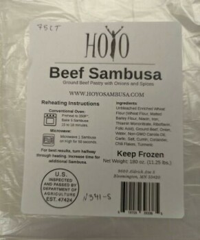 Retiro de alimentos HOYO Beef Sambusa - recalled due to extraneous materials The FSIS announced the recall of approximat... foto #1