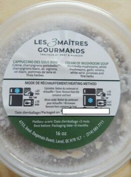 食品召回 Les 3 Maîtres Gourmands frozen dishes - recalled due to undeclared allergens The Ministry of Agricul... 照片 #5