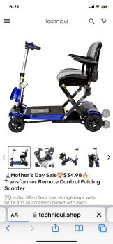 Mobil Scooter fold up type 照片 #1