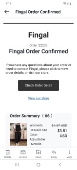 Consumer Safety Report This is a scam I bought on February 14 2023 and I haven't received a tracking number I send a email... photo #2