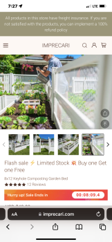 Verbrauchersicherheitsbericht Scam Alert I ordered a raised garden bed. It shows it was delivered to a different address than what... Foto #1