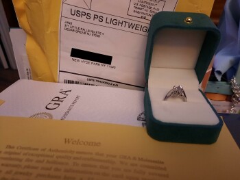 Received a GRA Moissanite ring I didn't order photo #1