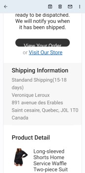 Rapport de sécurité du consommateur Zapenny Compagnie Scam I made an order on the Zapenny site on November 14, 2022 and I still have not... photo #2