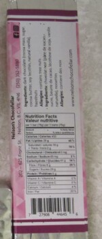 食品召回 Nelson's Chocofeller 60% Dark Chocolate with Hazelnuts - recalled due to undeclared milk Nelson's Ch... 照片 #2