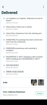 Verbrauchersicherheitsbericht Package not ordered I ordered clothes from a company located in California. I tracked the package th... Foto #5