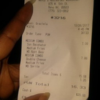 Wendy's, West 5th Street, Reno, NV, United States foto #1