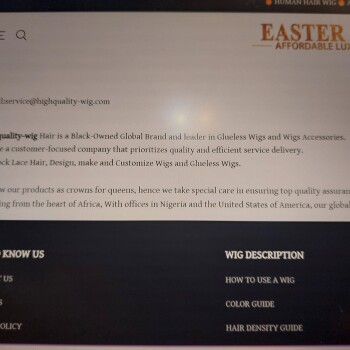 消费者安全报告 HIGHQULAITY WIGS IS A SCAM COMPANY I ordered 3 wigs from a company called Highquality Wigs but its a... 照片 #12