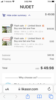 Verbrauchersicherheitsbericht I received a scarf from Carson, that I did not order I ordered a composting vinyl garden from a FB a... Foto #1