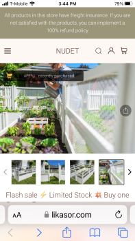 Verbrauchersicherheitsbericht I received a scarf from Carson, that I did not order I ordered a composting vinyl garden from a FB a... Foto #2