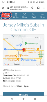 Jersey Mike's Subs, Center Street, Chardon, OH, USA صورة فوتوغرافية #1