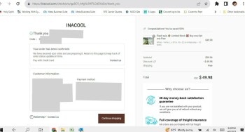 Scam Alert: Inacool.com foto #1