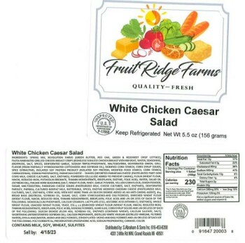 食品召回 Fruit Ridge Farms & BELL’S BISTRO salads - Public health alert due to Listeria The FSIS is issuing a... 照片 #1