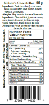 نذكر الطعام Nelson’s Chocofellar Dark Chocolate products Update - recalled due to Allergen The CFIA announced th... صورة فوتوغرافية #7