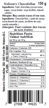 نذكر الطعام Nelson’s Chocofellar Dark Chocolate products Update - recalled due to Allergen The CFIA announced th... صورة فوتوغرافية #10