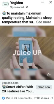 Consumer Safety Report Facebook market place, 20 function smart fan with Bluetooth I ordered these 20 function fans.  You w... photo #2