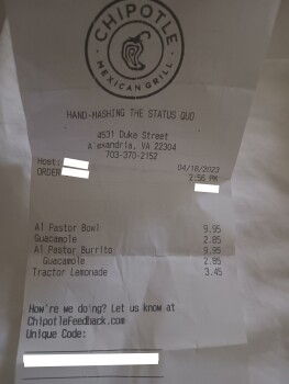 Chipotle Mexican Grill, Duke Street, Alexandria, VA, USA photo #1