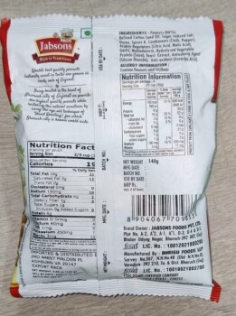 Reclame de Alimentos Jabsons Chick peas, Peanuts & Cashew products - recalled due to undeclared milk JABSONS FOODS PVT LT... foto #8