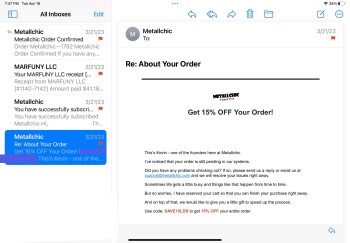 Rapport de sécurité du consommateur Bought of a Facebook ad and it turned into a scam Mark Cadicamo scam from 458 College Point Blvd, Co... photo #24