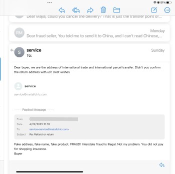 Rapport de sécurité du consommateur Bought of a Facebook ad and it turned into a scam Mark Cadicamo scam from 458 College Point Blvd, Co... photo #29