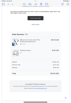 Rapport de sécurité du consommateur Bought of a Facebook ad and it turned into a scam Mark Cadicamo scam from 458 College Point Blvd, Co... photo #3