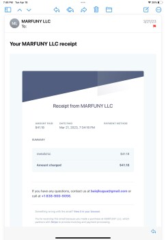 Rapport de sécurité du consommateur Bought of a Facebook ad and it turned into a scam Mark Cadicamo scam from 458 College Point Blvd, Co... photo #5