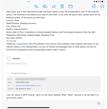 Rapport de sécurité du consommateur Bought of a Facebook ad and it turned into a scam Mark Cadicamo scam from 458 College Point Blvd, Co... photo #11