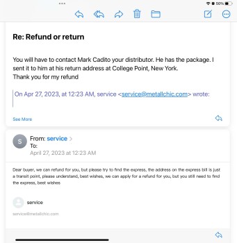Rapport de sécurité du consommateur Bought of a Facebook ad and it turned into a scam Mark Cadicamo scam from 458 College Point Blvd, Co... photo #13